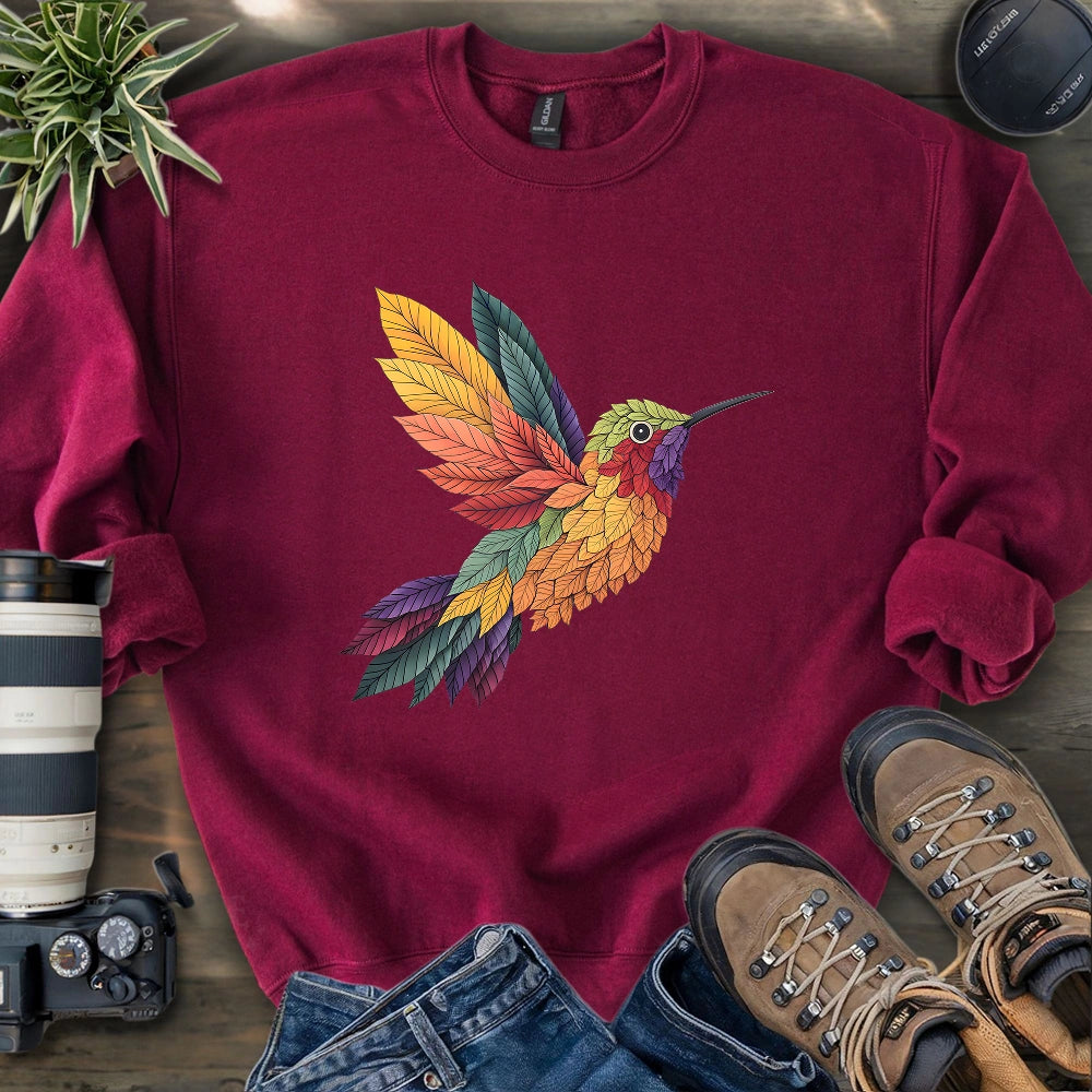 Hummingbird Made By Leaves Sweatshirt