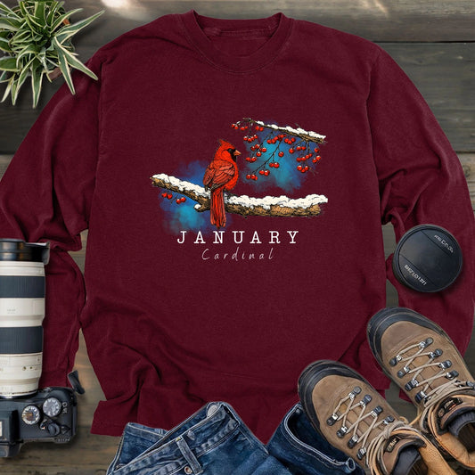 January Cardinal Long Sleeve T-shirt