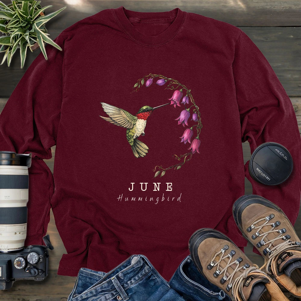 June Hummingbird Long Sleeve T-shirt