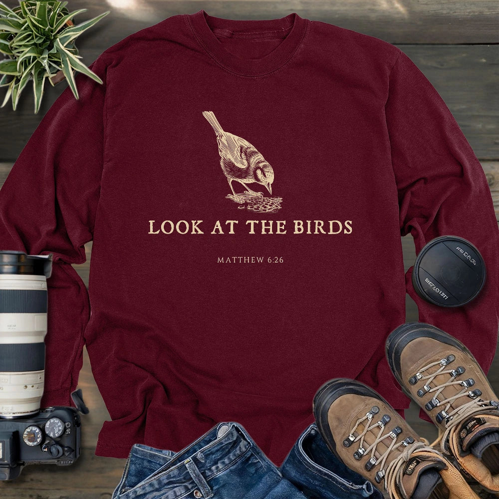 Look At The Birds Long Sleeve T-shirt