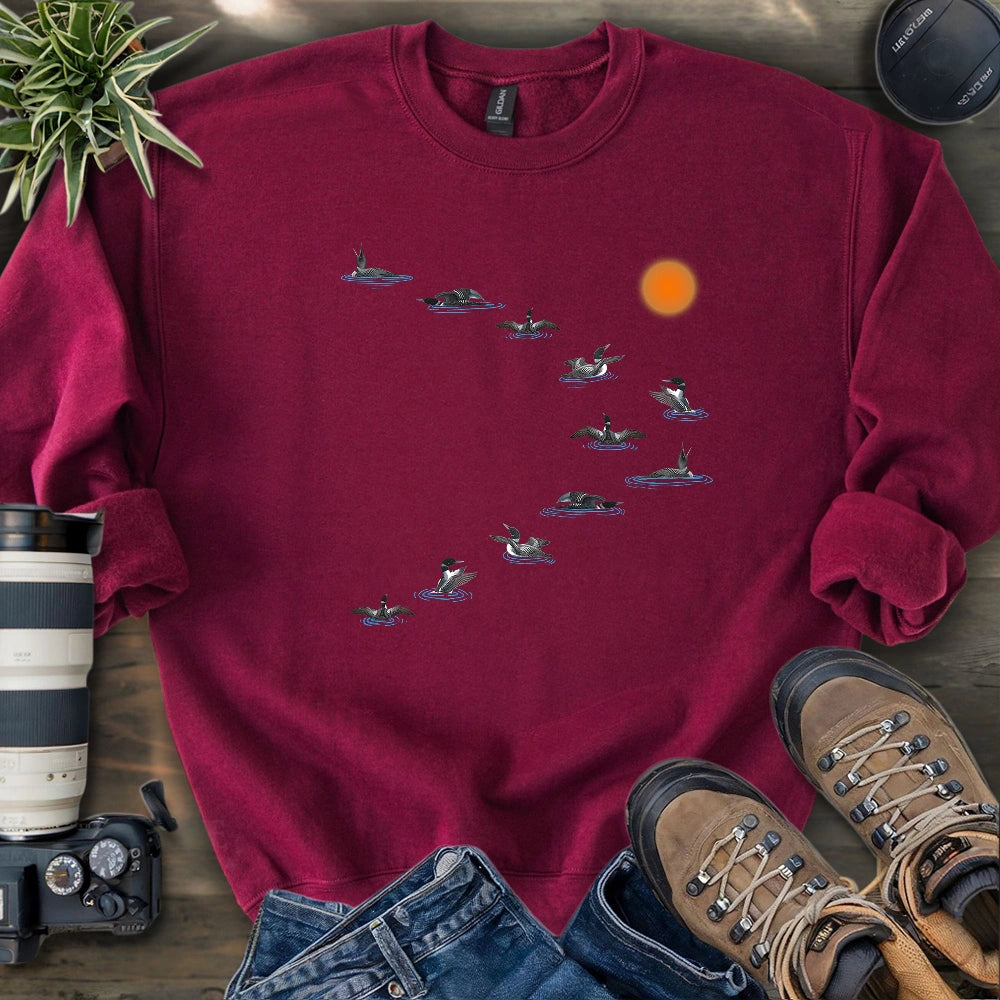 Loons Dancing - Sunset Sweatshirt