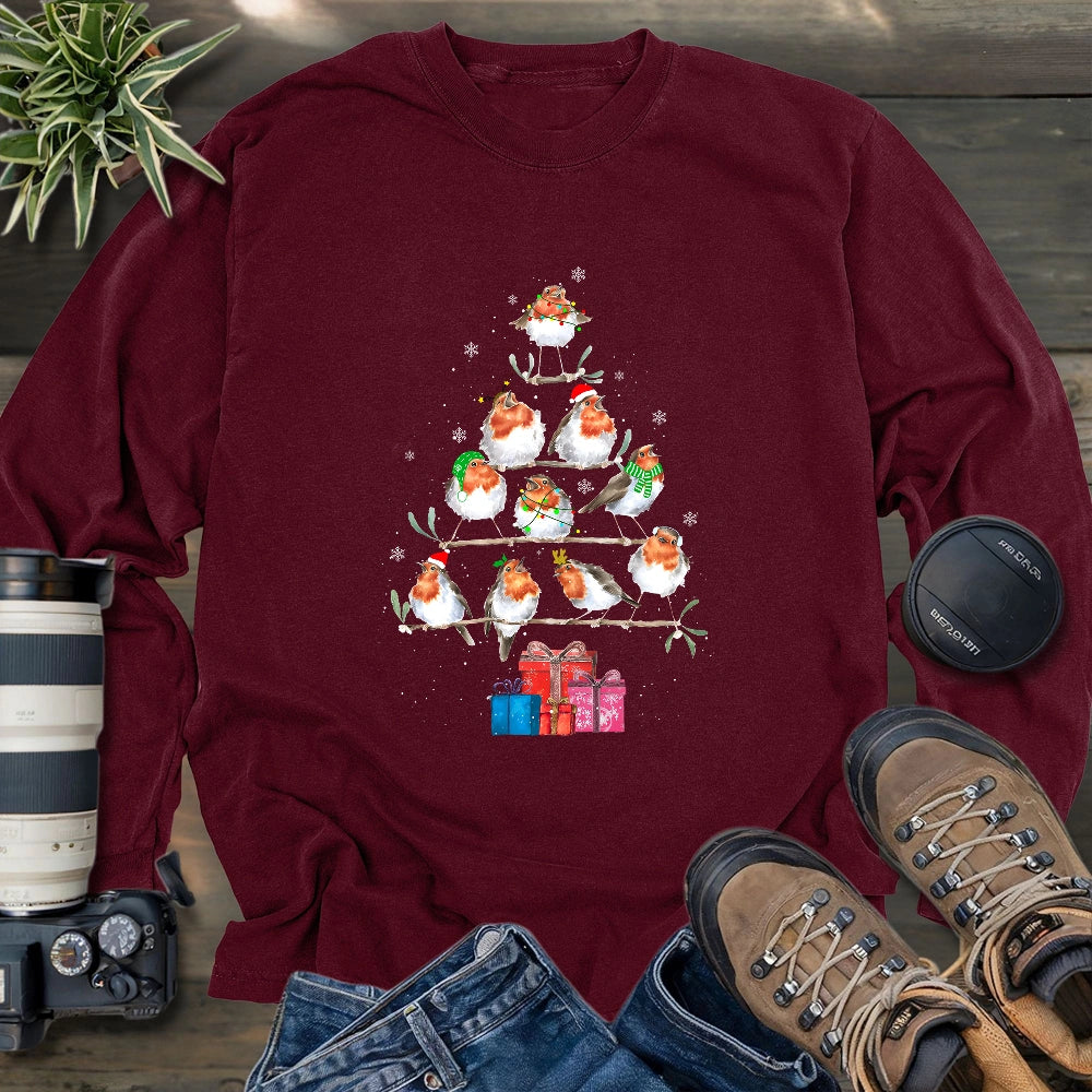 Merry Robinmas Long Sleeve T-shirt