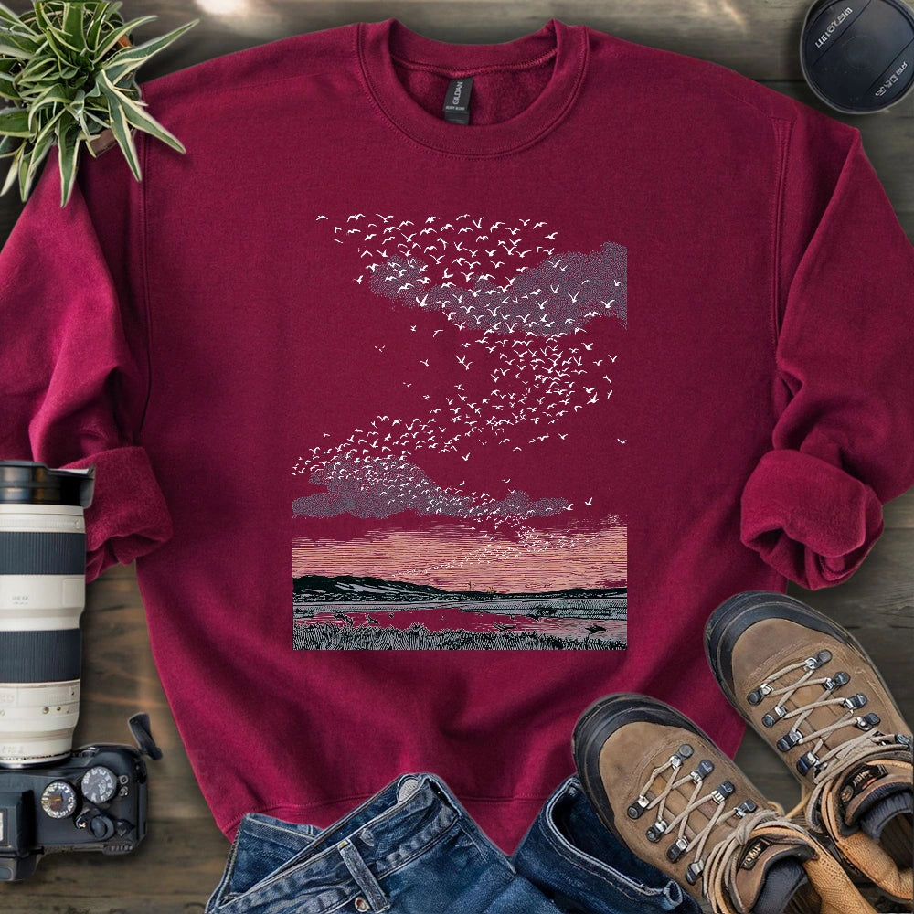 Migrating Wild Ducks Sweatshirt