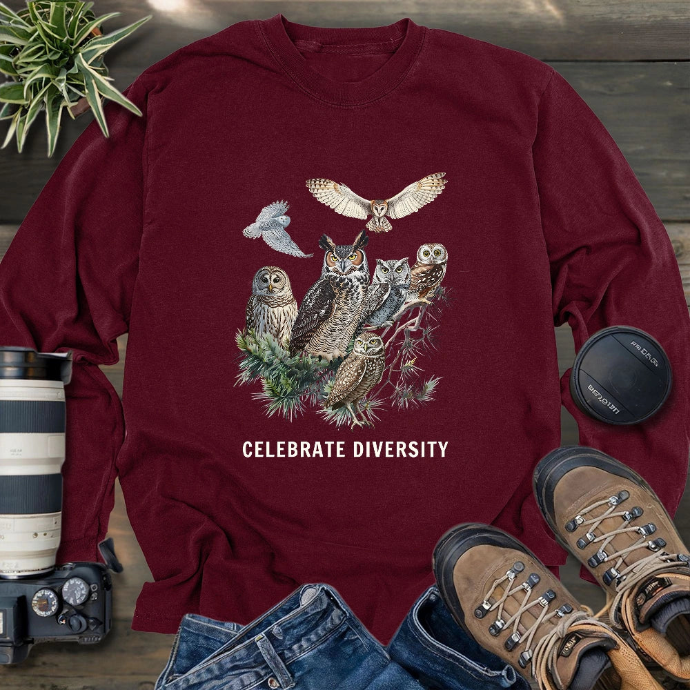 Owl Diversity Long Sleeve T-shirt