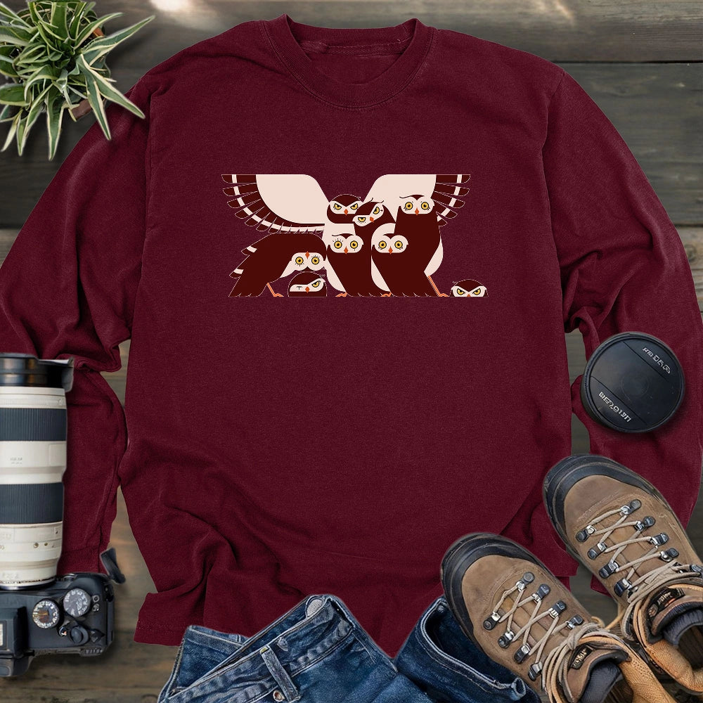 Owl Family Long Sleeve T-shirt