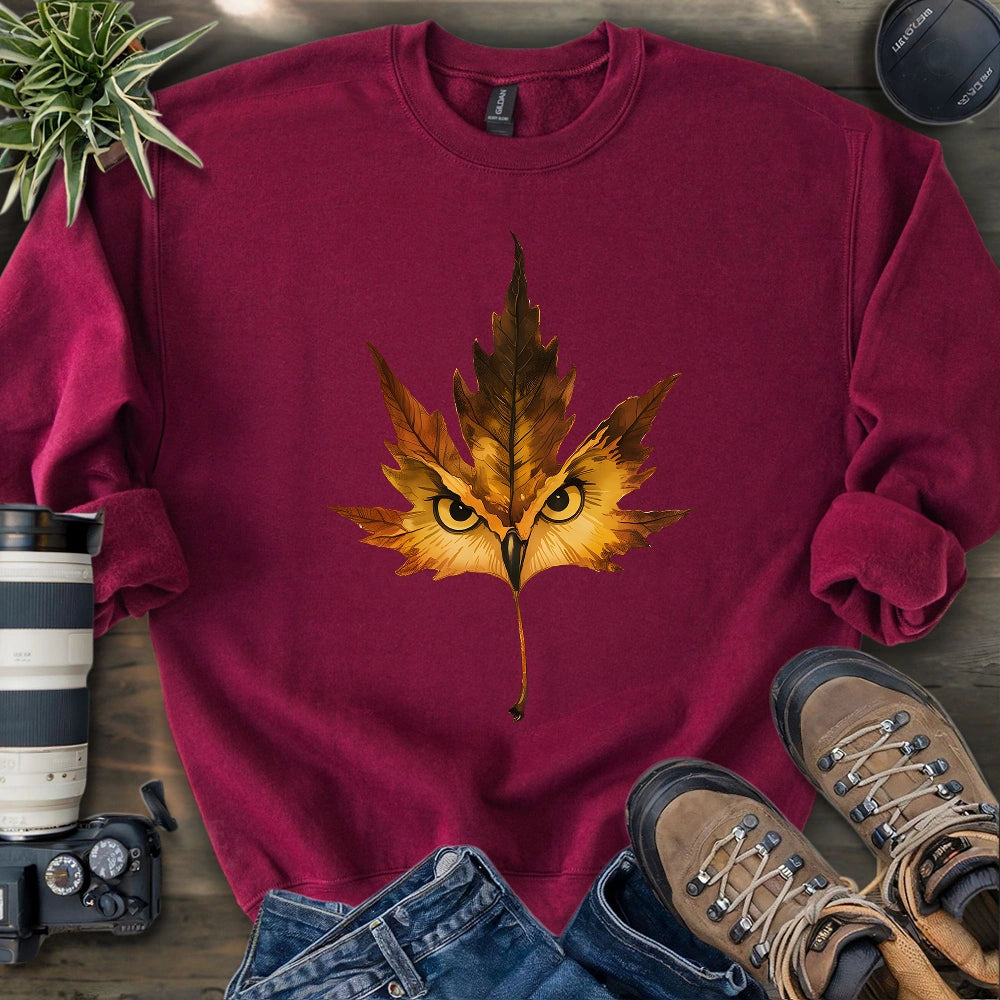 Owl Mapple Leaf  Sweatshirt