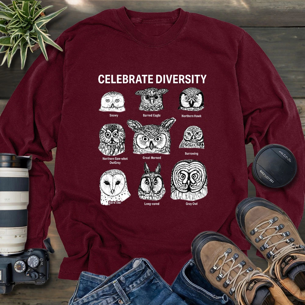 Owl Profiles Long Sleeve T-shirt