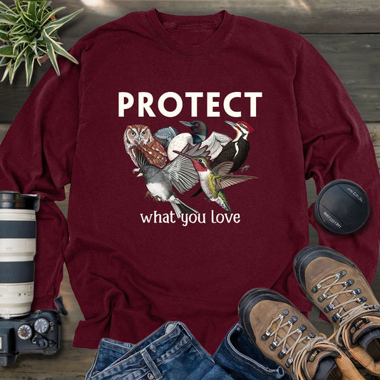 Protect The Birds Long Sleeve T-shirt