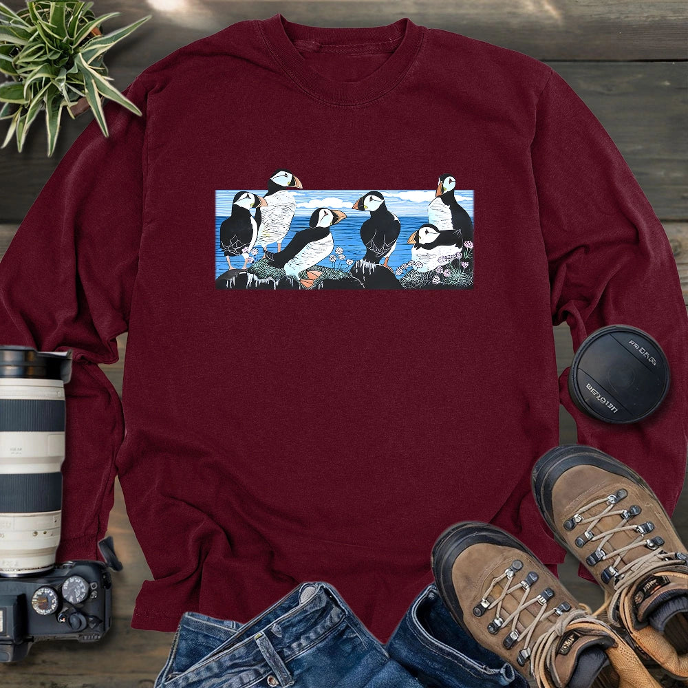 Puffin Circle Long Sleeve T-shirt