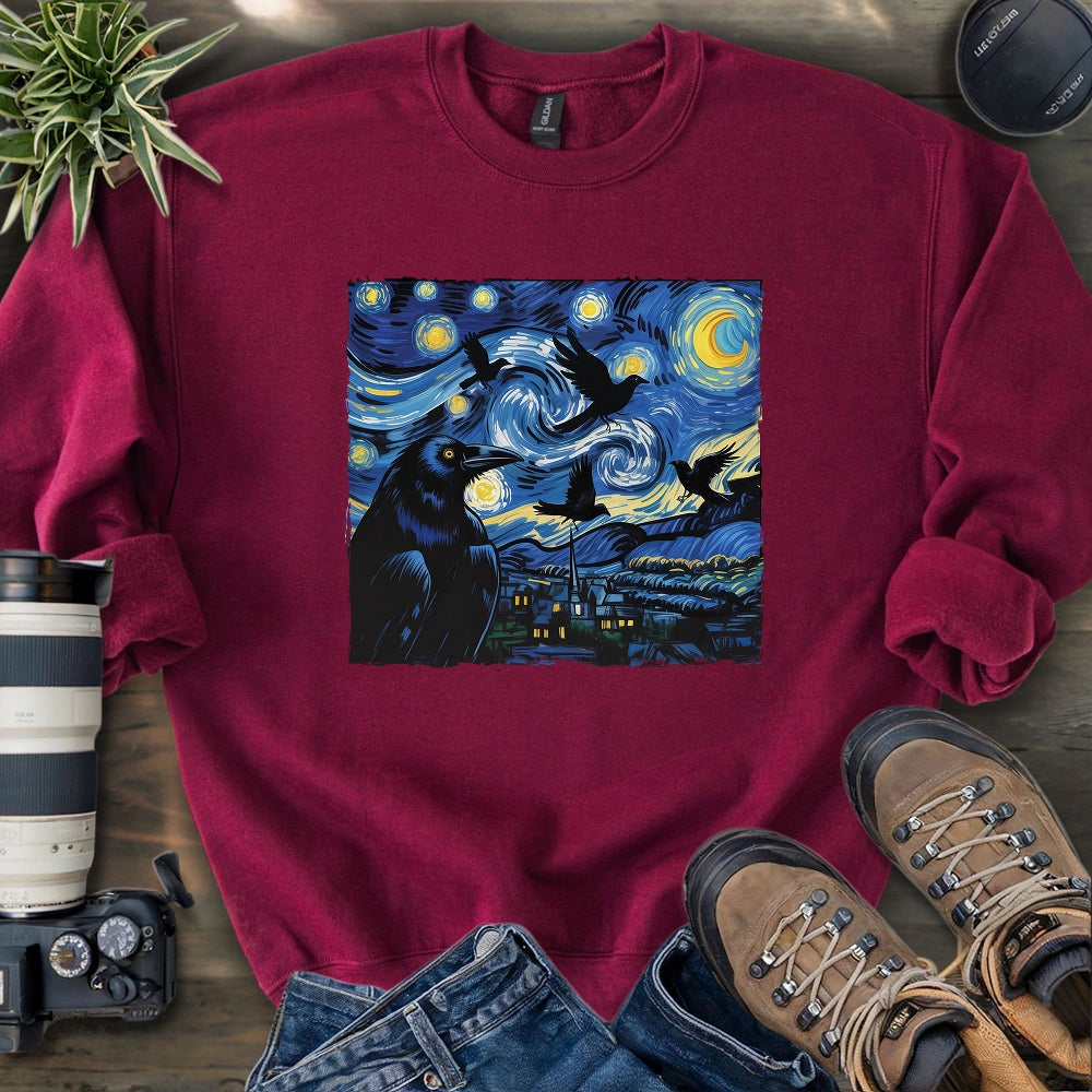 Raven Starry Night Sweatshirt