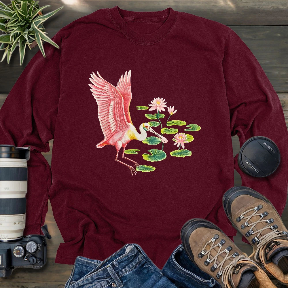 Roseate Spoonbill Long Sleeve T-shirt