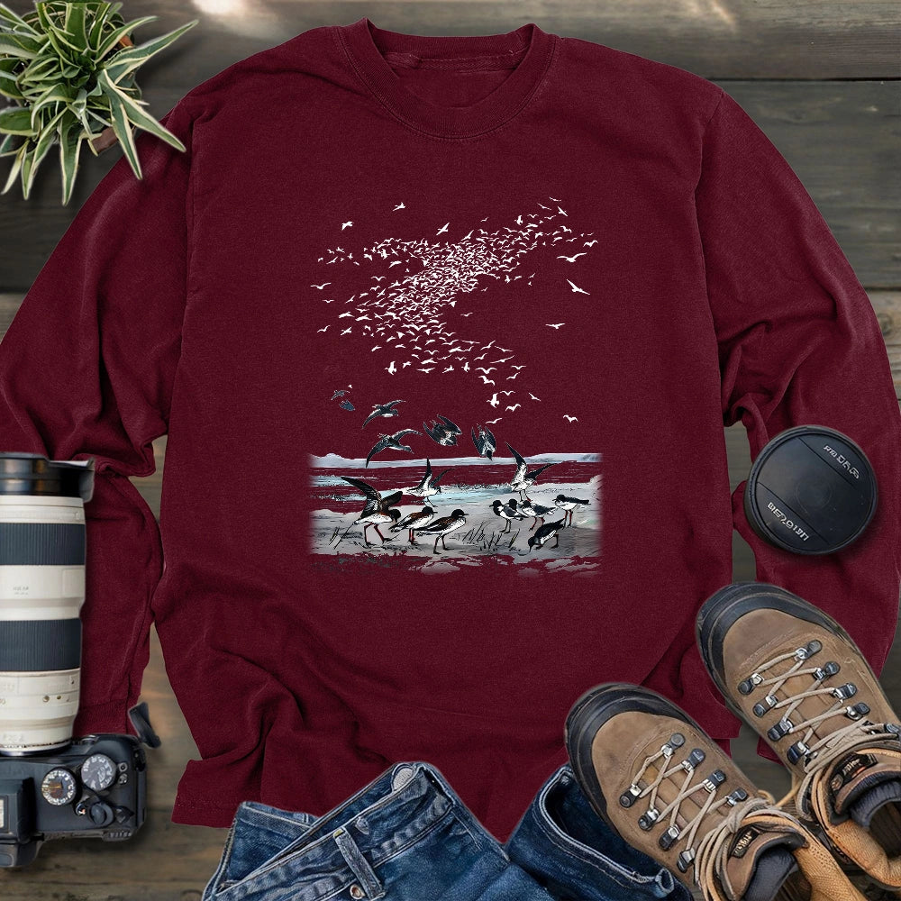 Sandpiper Migration Long Sleeve T-shirt
