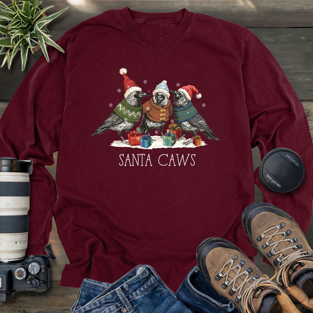 Santa Caws Long Sleeve T-shirt