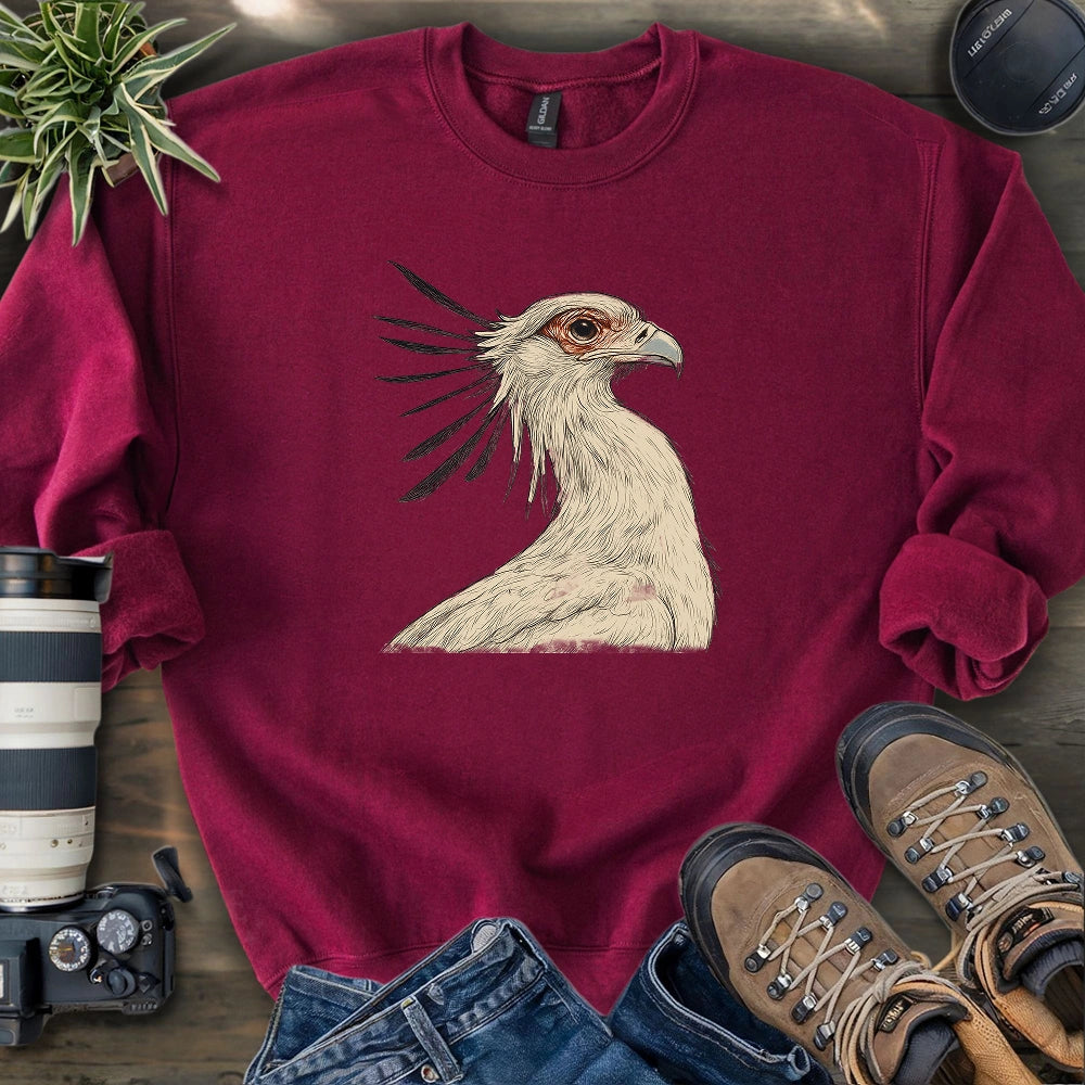 Secretary Bird Sketch Sweatshirt