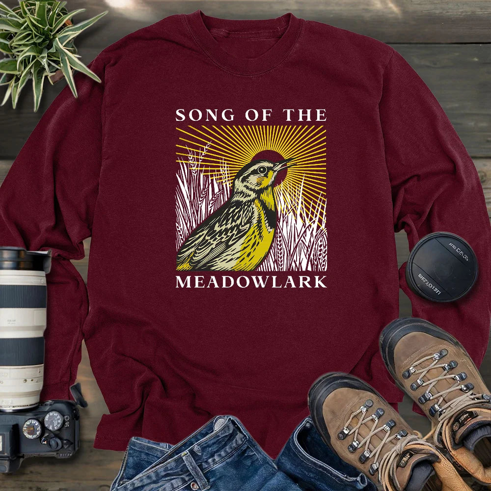 Song Of The Meadowlark Long Sleeve T-shirt