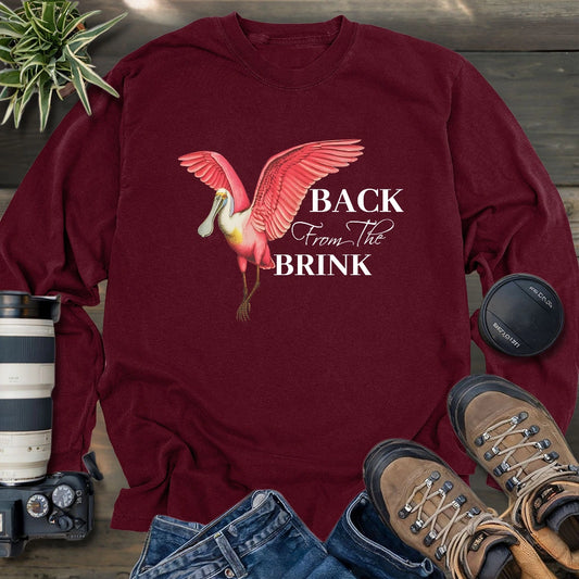 Spoonbill Back From The Brink Long Sleeve T-shirt