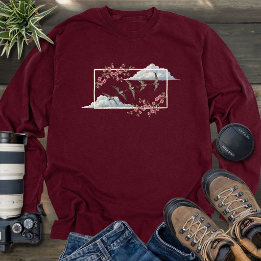 Spring Swifts Long Sleeve T-shirt