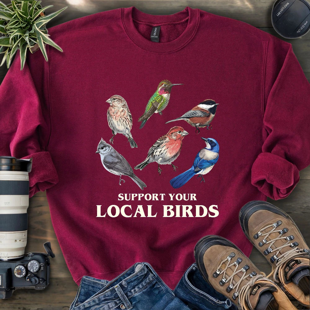 Support California Backyard Birds Sweatshirt