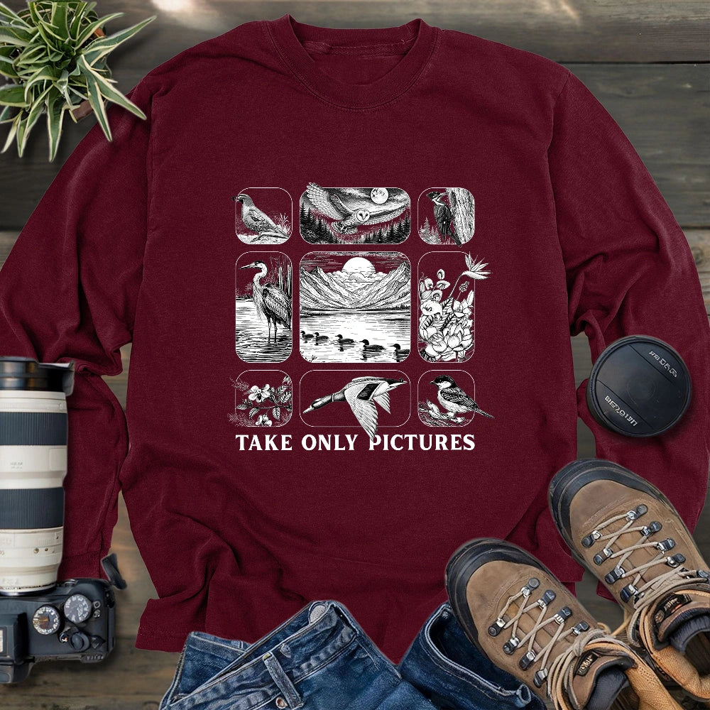 Take Only Pictures Long Sleeve T-shirt