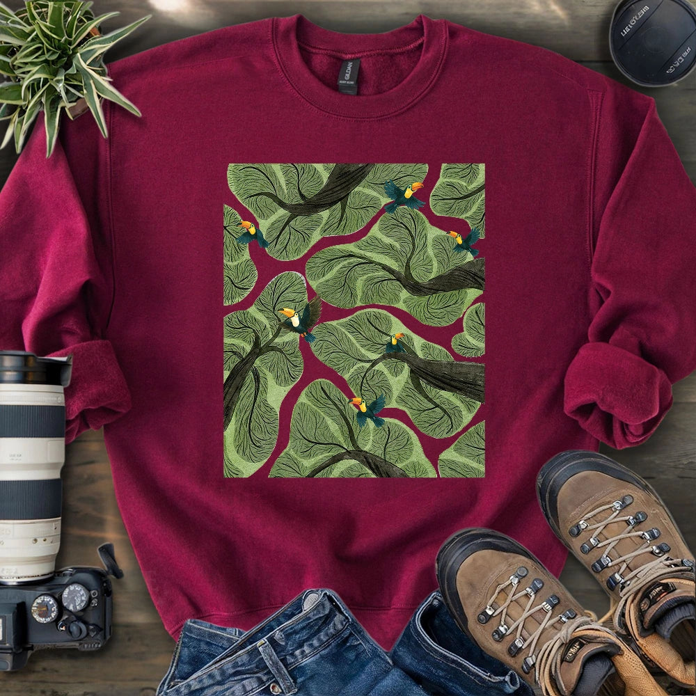 Toucan In Jungle Sweatshirt