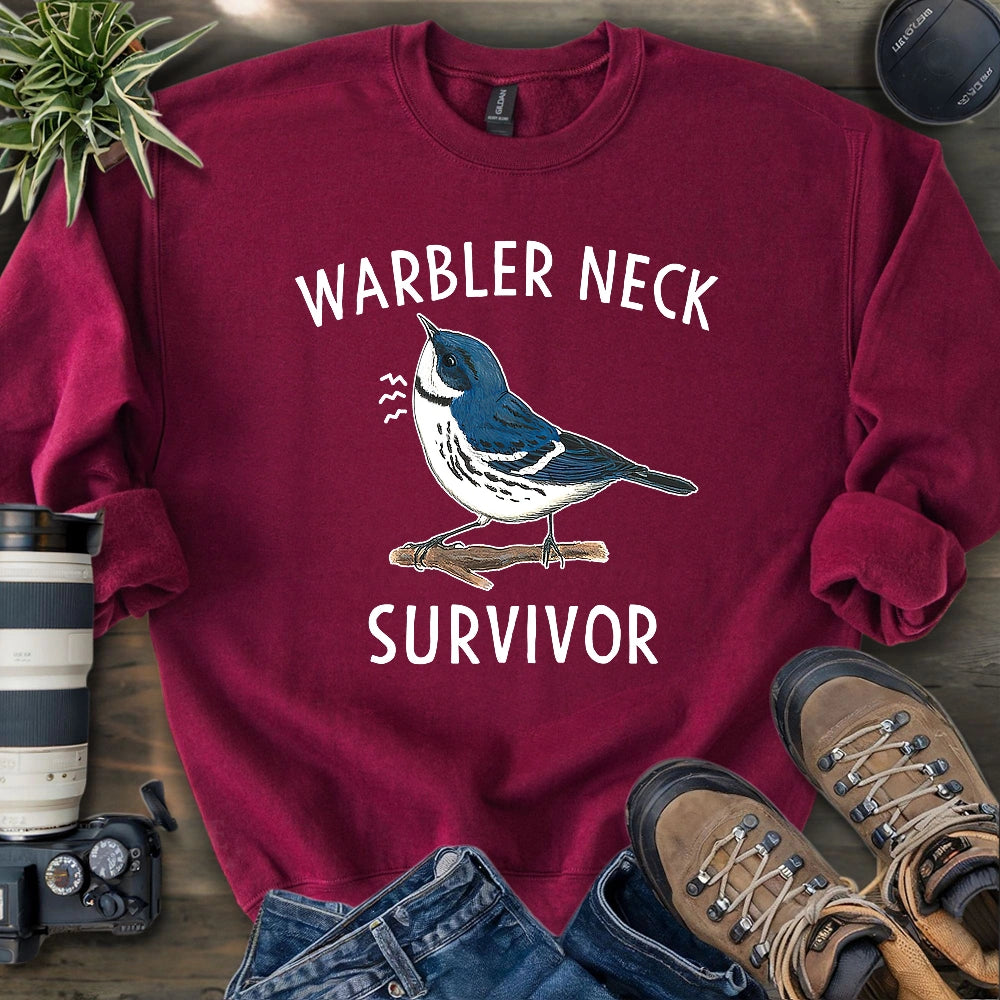 Warbler Neck Survivor Sweatshirt