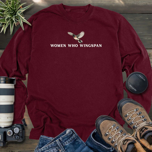 Women Who Wingspan Long Sleeve T-shirt