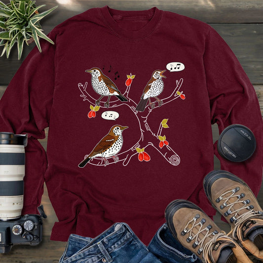 Wood Thrush's Song Long Sleeve T-shirt