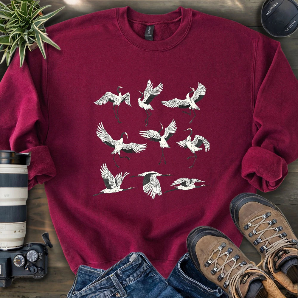 Graceful Cranes Sweatshirt