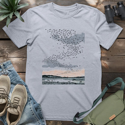 Migrating Wild Geese T-shirt