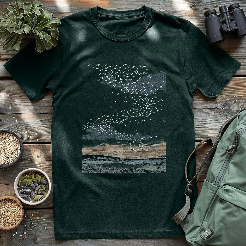 Migrating Wild Geese T-shirt