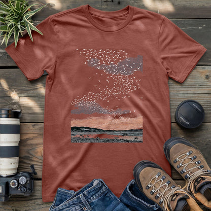 Migrating Wild Geese T-shirt