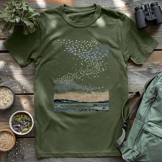 Migrating Wild Geese T-shirt