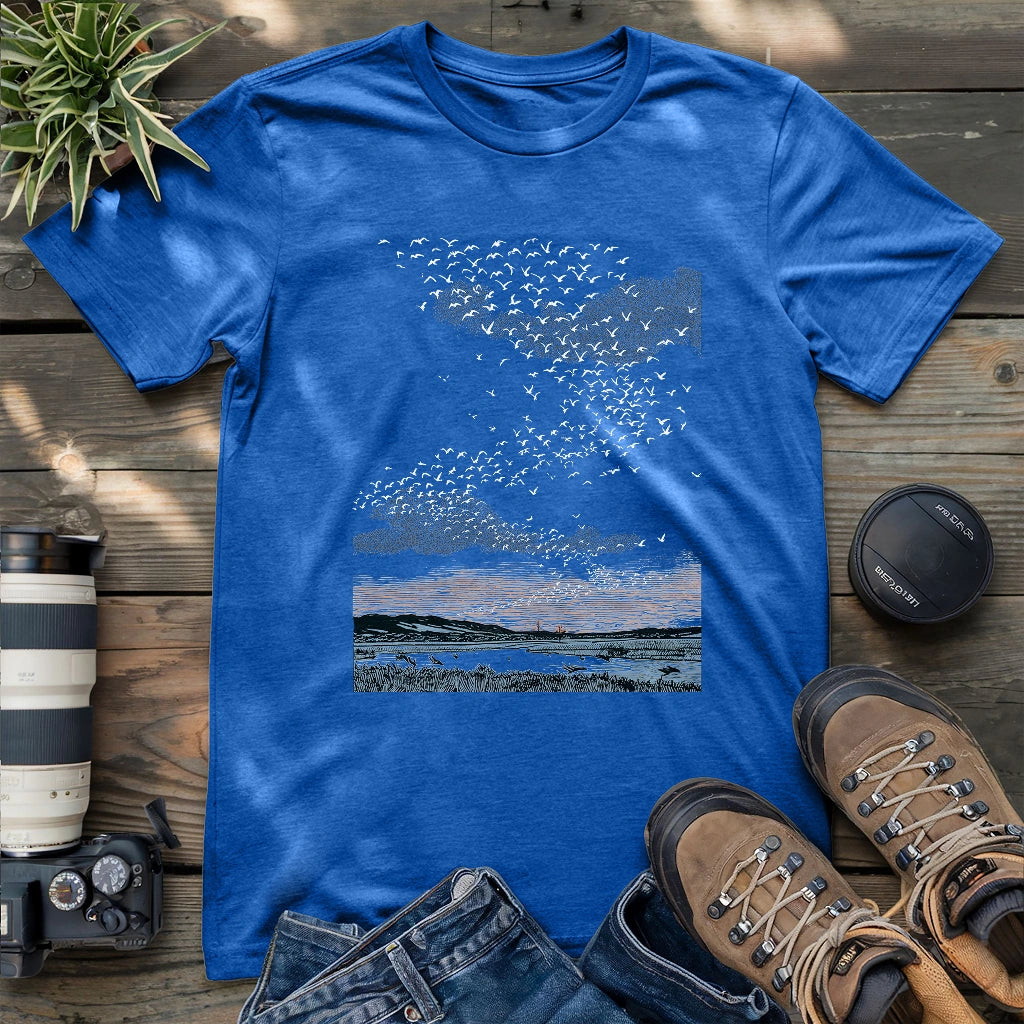 Migrating Wild Geese T-shirt