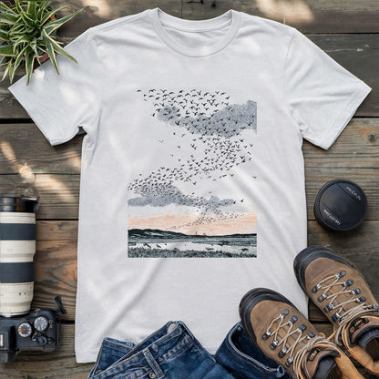 Migrating Wild Geese T-shirt
