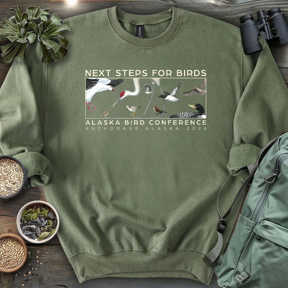 Alaska Bird Conference 2026 Sweatshirt (by Julia Ditto)