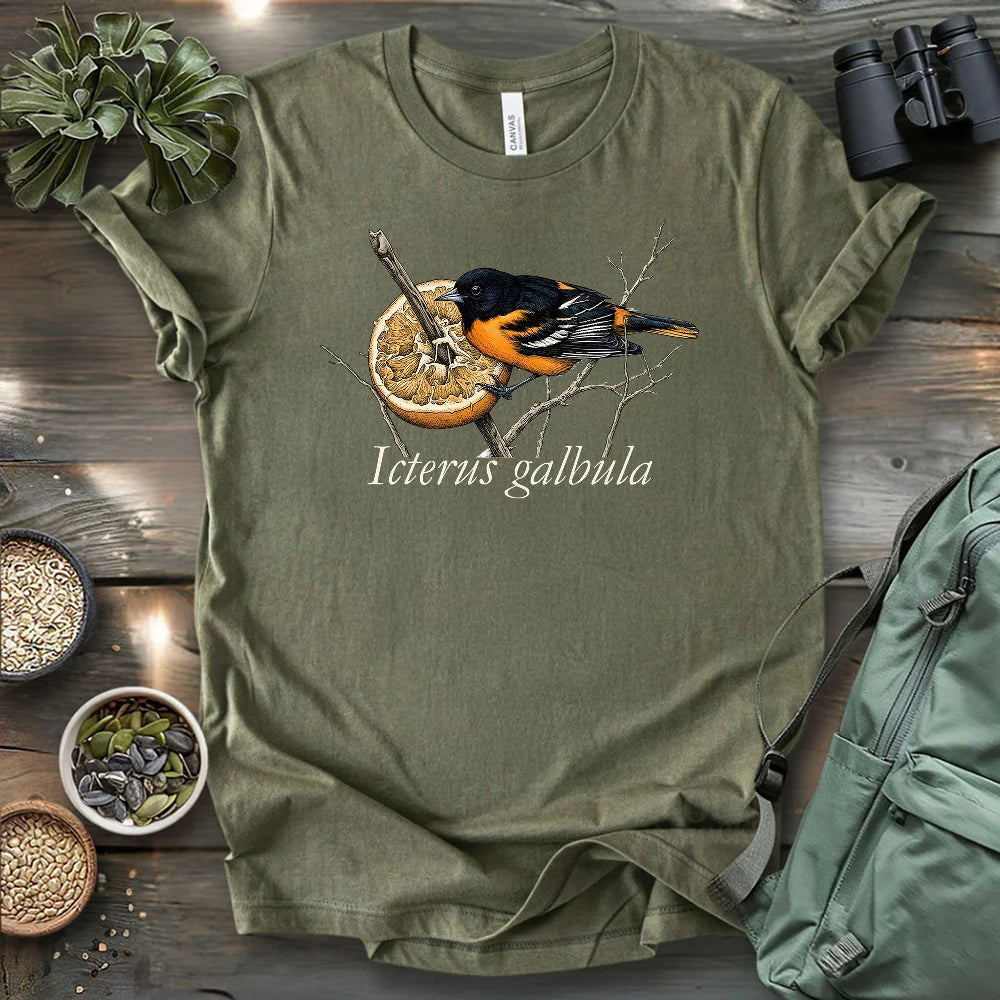 Baltimore Oriole With Orange T-shirt