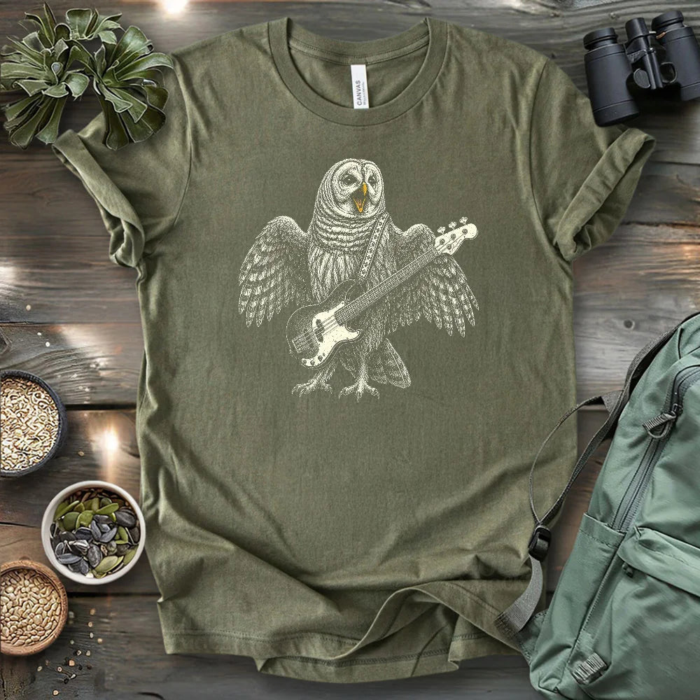 Barred Owl Rock T-shirt