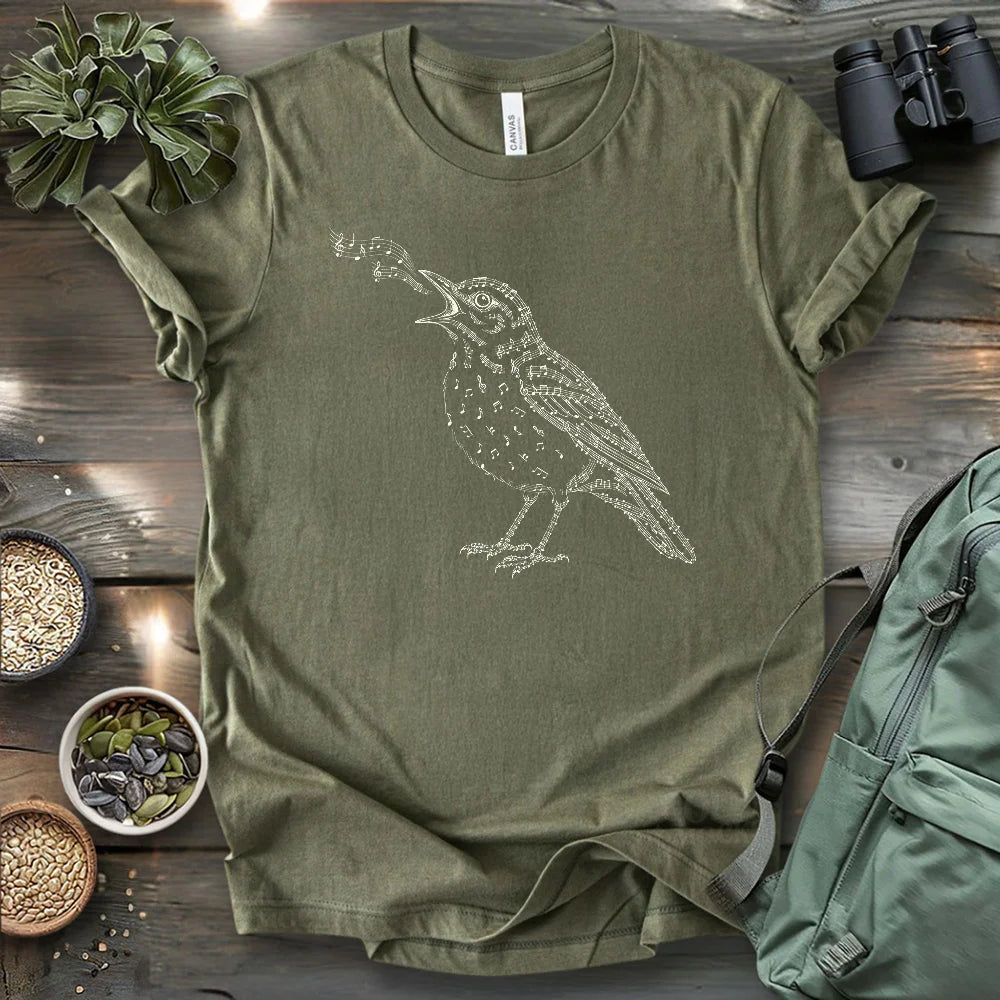 Bird Made Of Music T-shirt