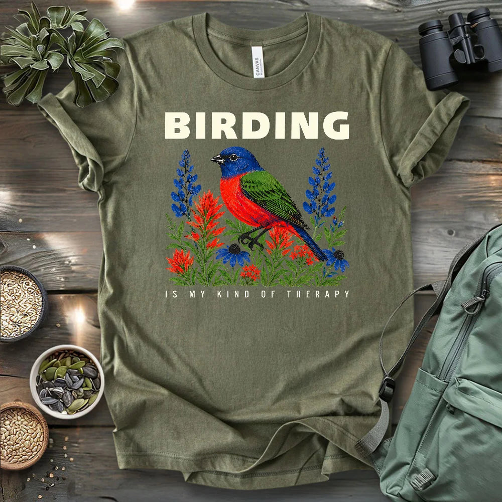 Birding Is Therapy T-shirt
