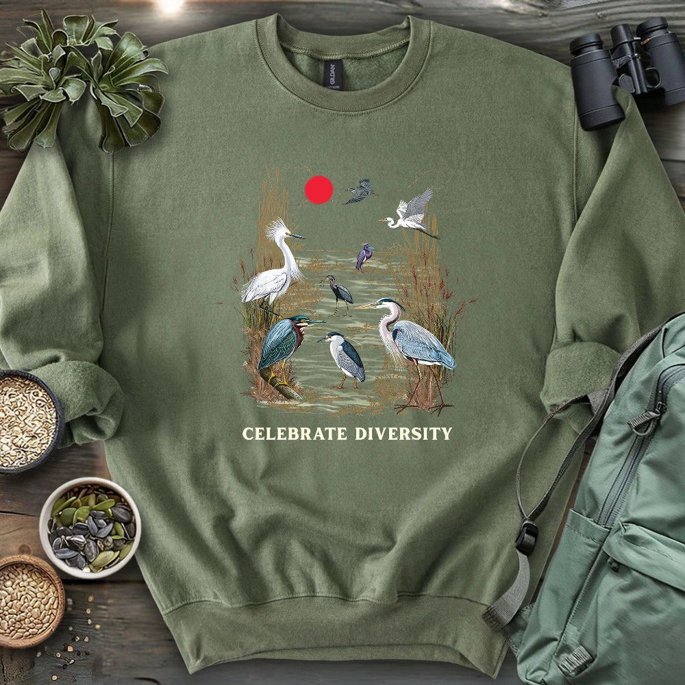 Celebrate Heron Diversity Sweatshirt