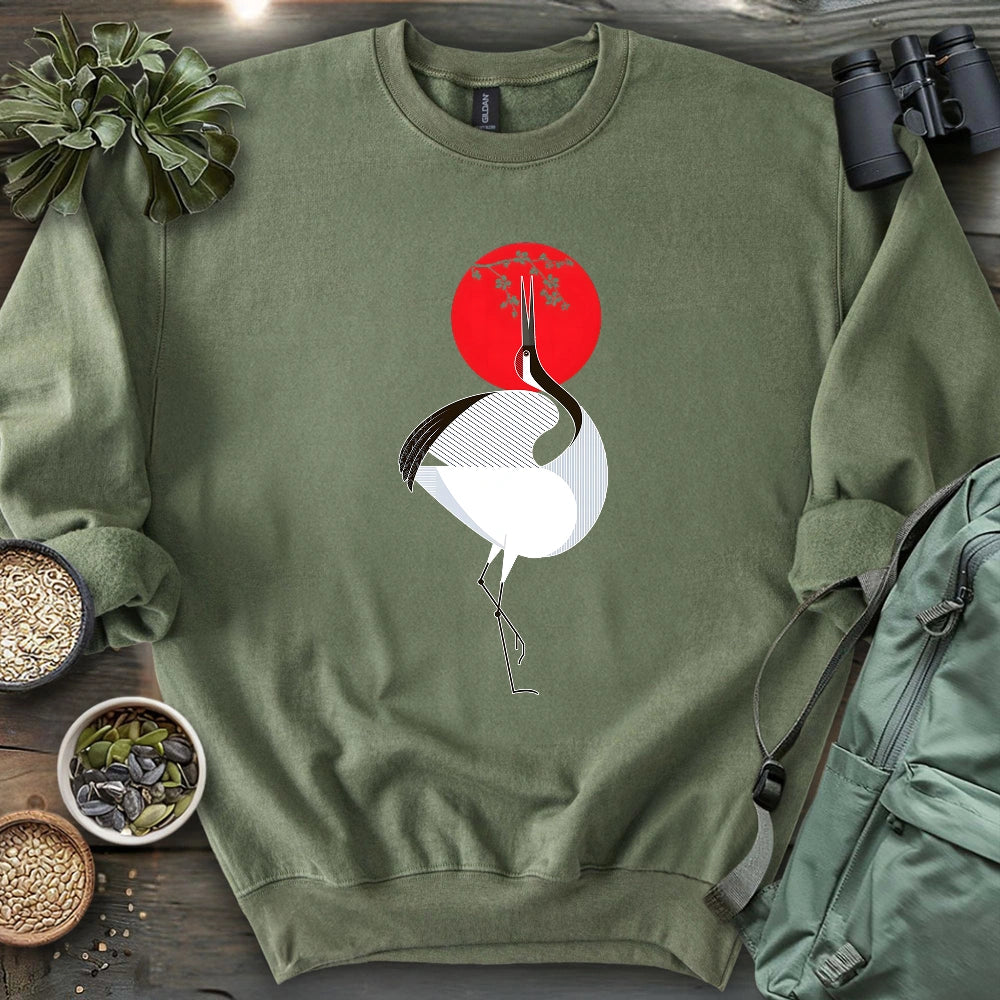 Common Crane Geometric Sweatshirt
