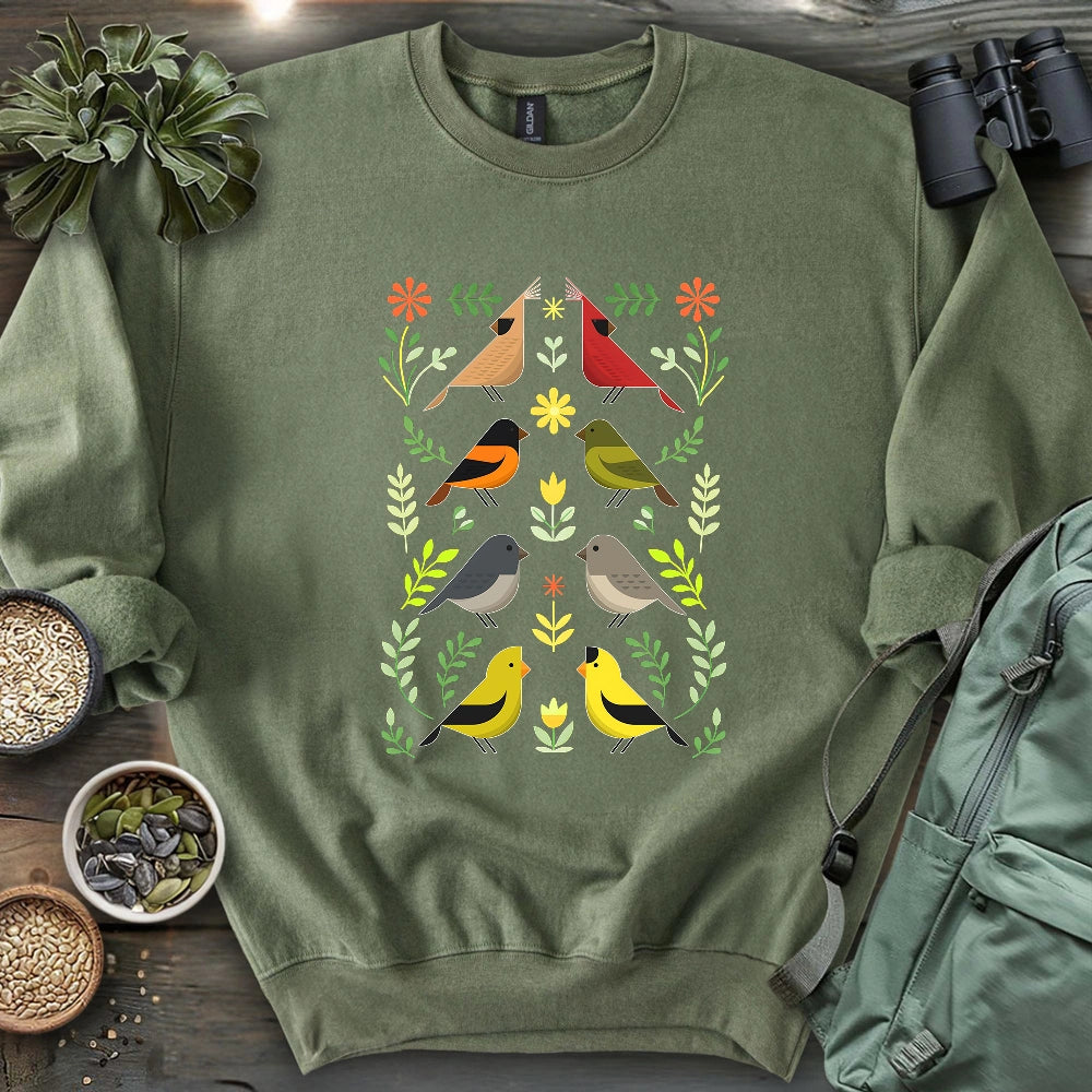 Couples of Backyard Birds Sweatshirt