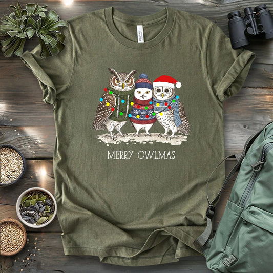 Cozy Owlmas Trio T-shirt