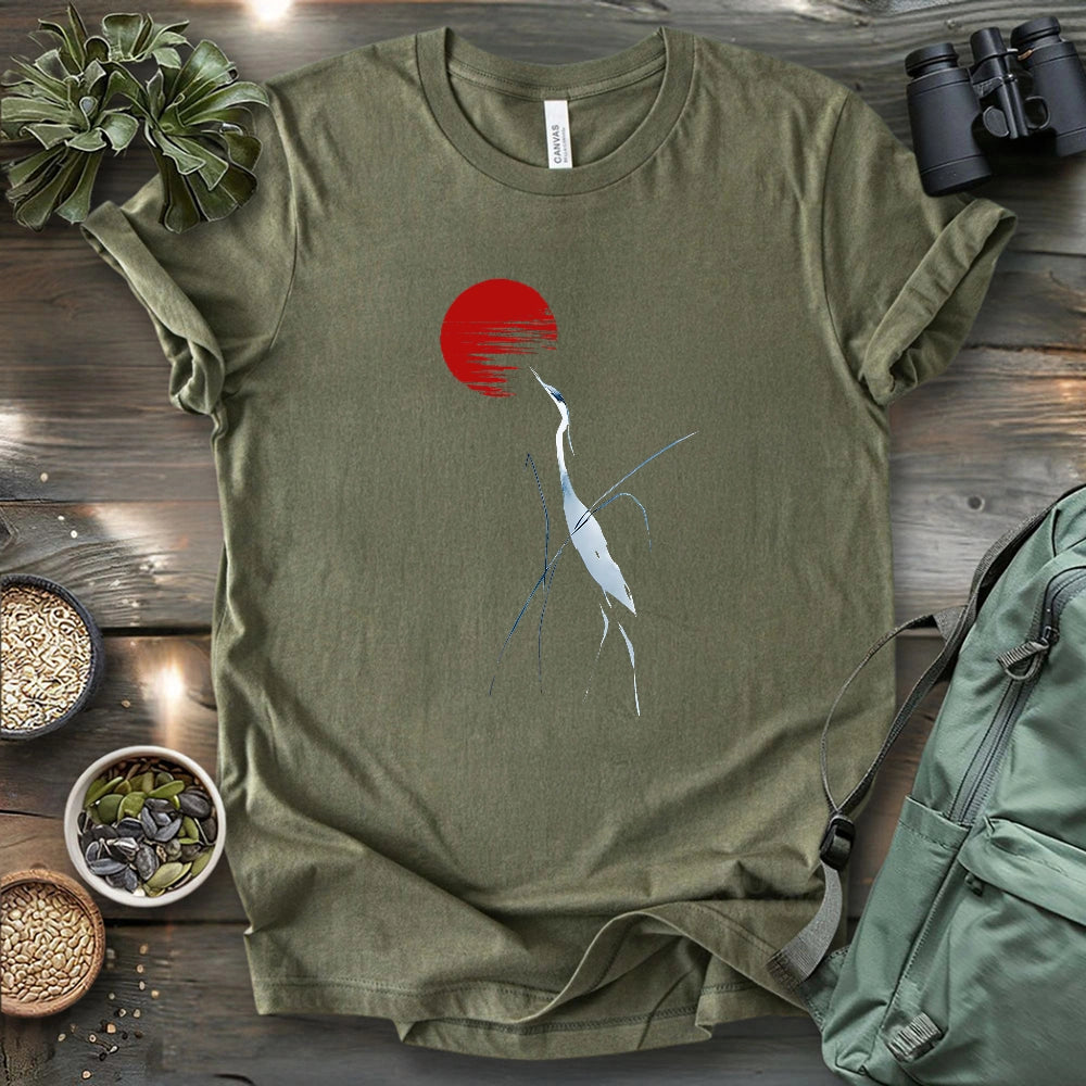 Crane Of The Dawn T-shirt