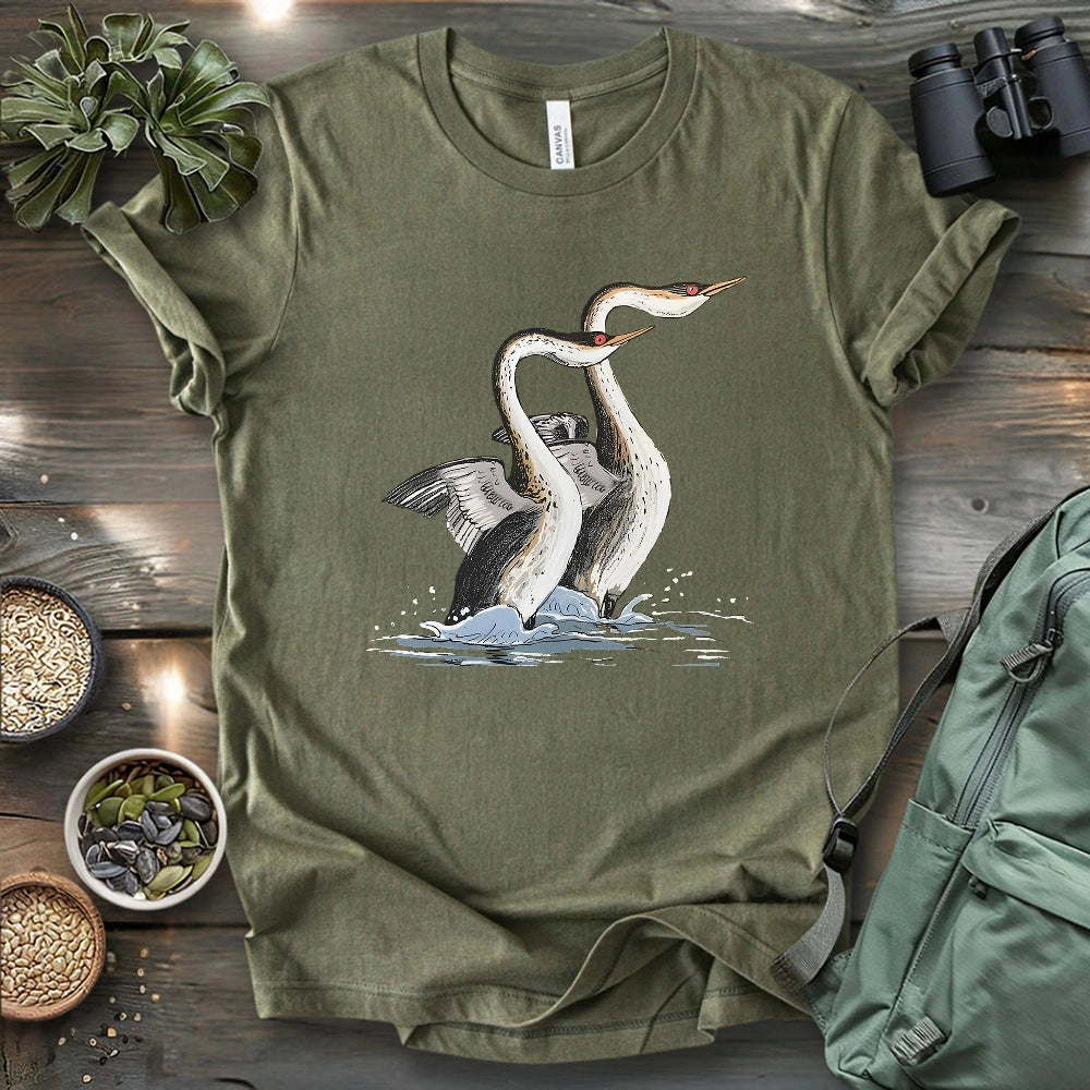 Dancing Grebes T-shirt