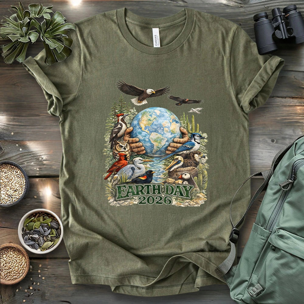 Earth Full Of Birds T-shirt