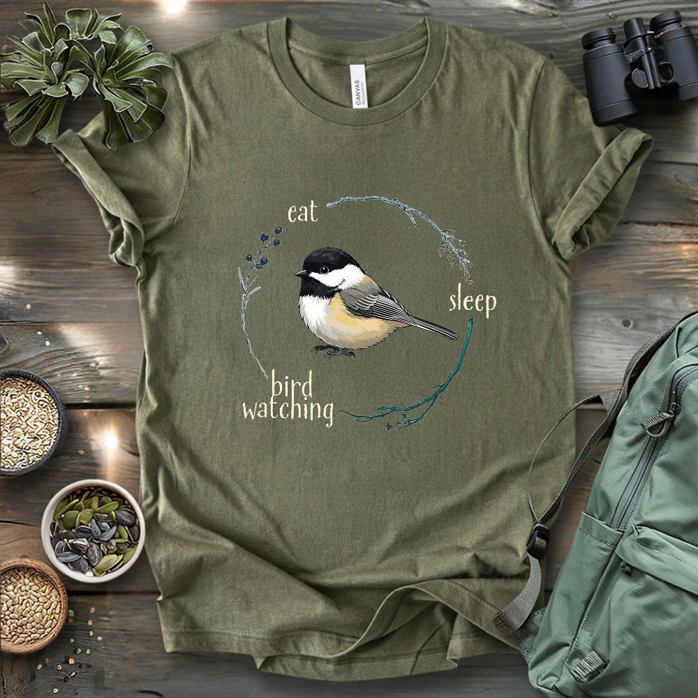 Eat, Sleep, Birdwatching, Repeat T-shirt