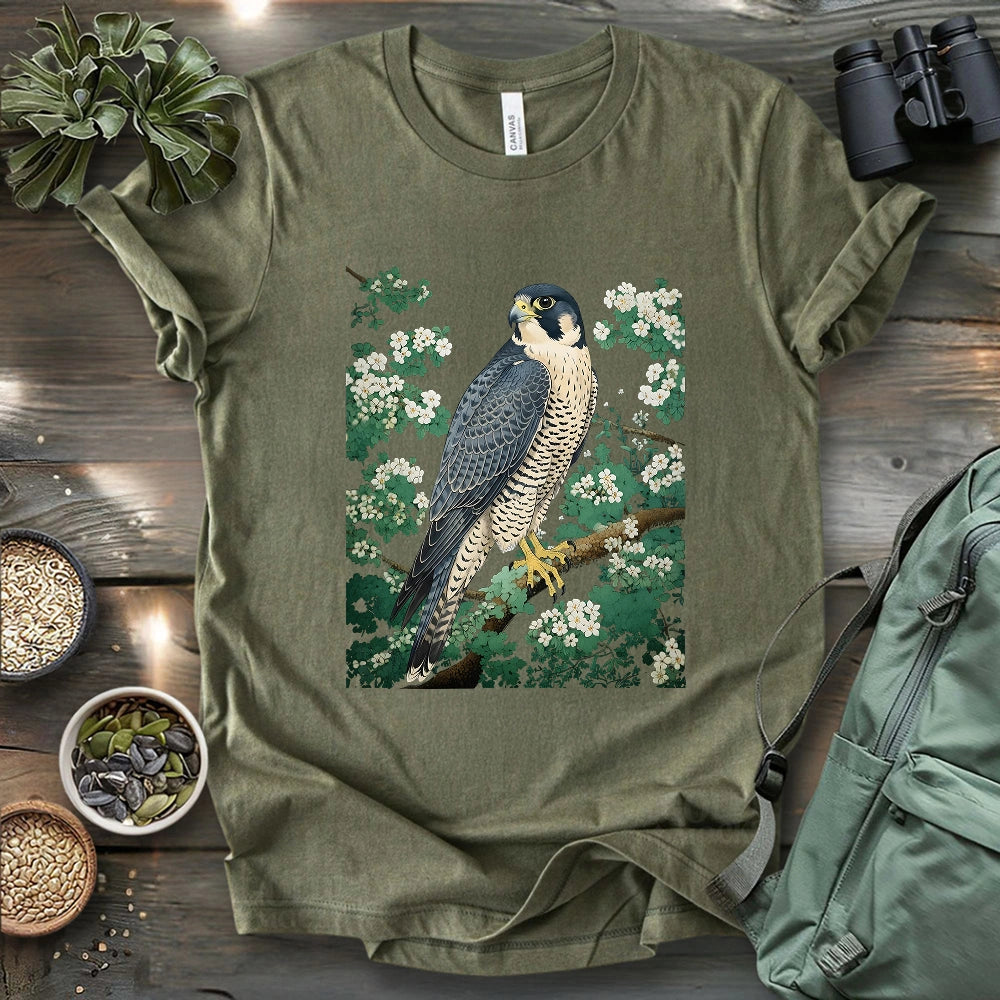 Falcon In Bloom T-shirt