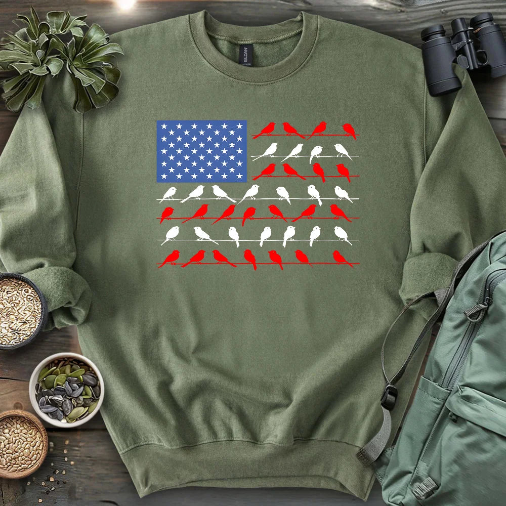 Feathered Flag Sweatshirt