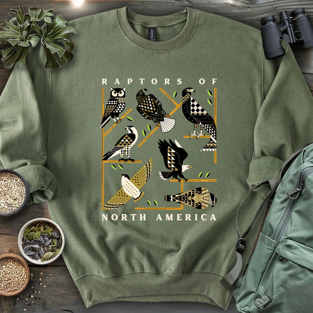 Geometric Raptors Of America Sweatshirt